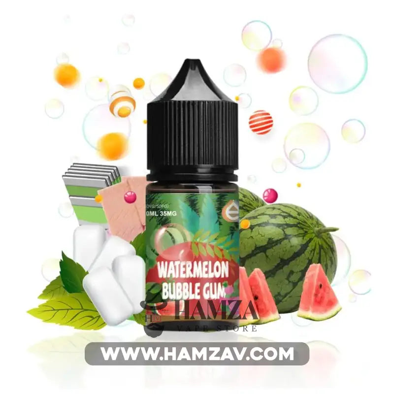 Essential Saltnic Watermelon Bubble Gum - اسينشال سولت لبان بطيخ Premium Liquid