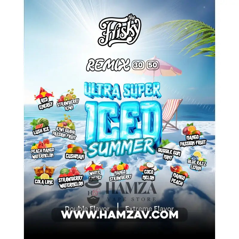 Frisky SaltNic Remix Ultra Super Iced Lush Ice - فريسكي سولت ريمكس الترا سوبر ايس بطيخ نعناع Egyptian Liquid