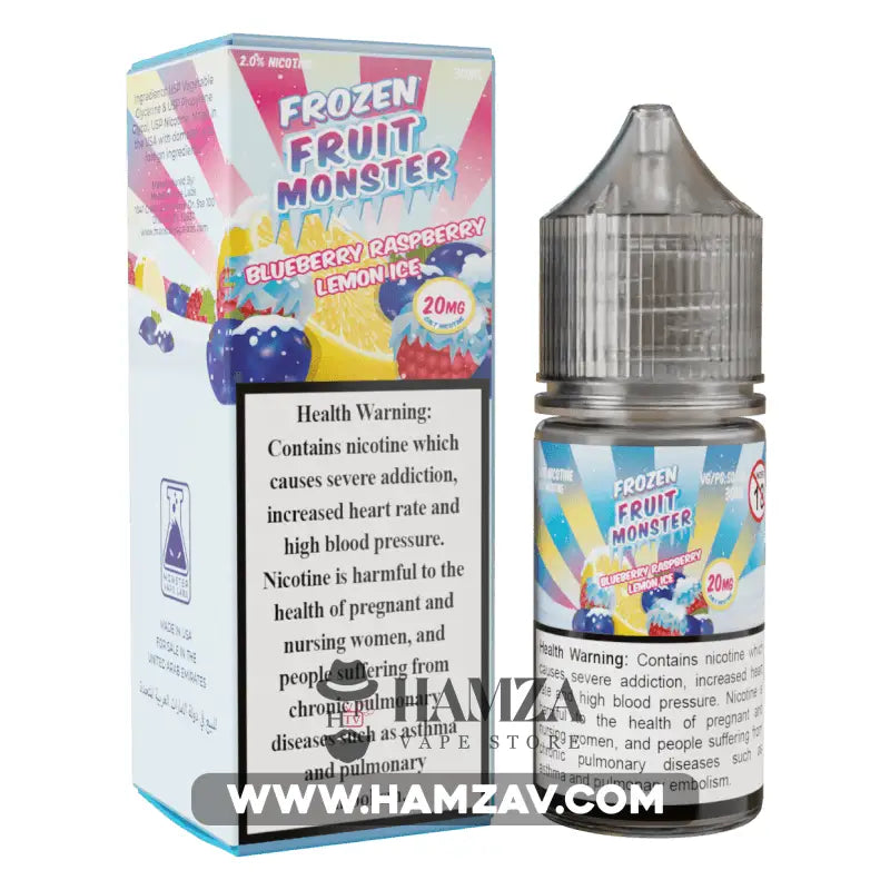 Fruit Monster Frozen Saltnic Blueberry Raspberry Lemon - Premium Liquid