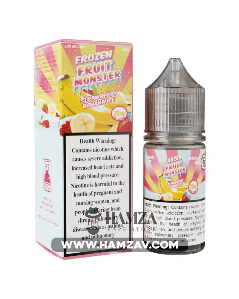 Fruit Monster Frozen Saltnic Strawberry Banana - Premium Liquid