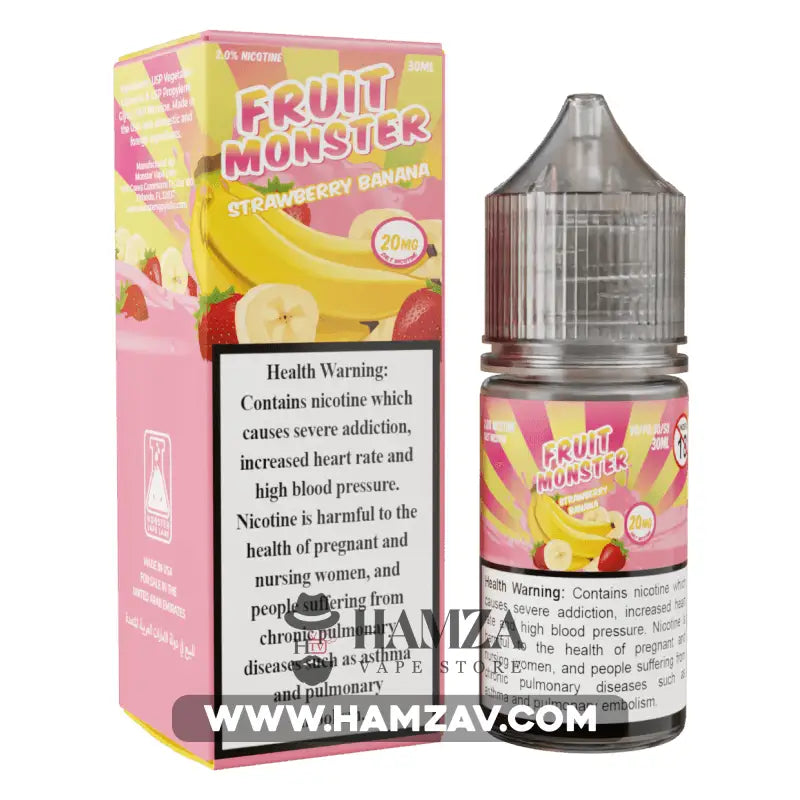 Fruit Monster Saltnic Strawberry Banana - Premium Liquid
