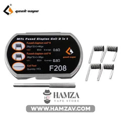 Geekvape Coils - Mtl / F208 Fused Clapton 0.60/0.80