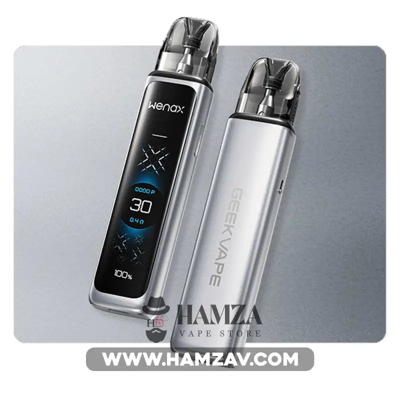 Geekvape Wenax Q ULTRA Pod - جييك فيب ويناكس كيو الترا بود Frosted Silver MTL Pods
