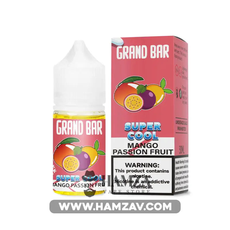 Grand Bar Premium Liquid SaltNic Mango Passion Fruit - جراند بار بريميم سولت مانجو باشون فروت Premium Liquid