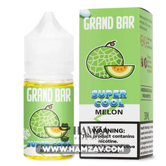 Grand Bar Premium Liquid SaltNic Super Cool Melon - جراند بار بريميم سولت سوبر كول شمام Premium Liquid