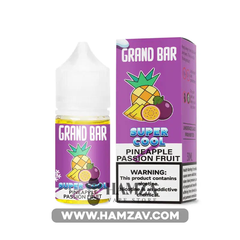 Grand Bar Premium Liquid SaltNic Pineapple Passion Fruit - جراند بار بريميم سولت اناناس باشون فروت Premium Liquid