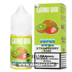 Grand Bar Premium Liquid SaltNic Super Cool Strawberry Kiwi - جراند بار بريميم سولت سوبر كول فراولة كيوي Premium Liquid