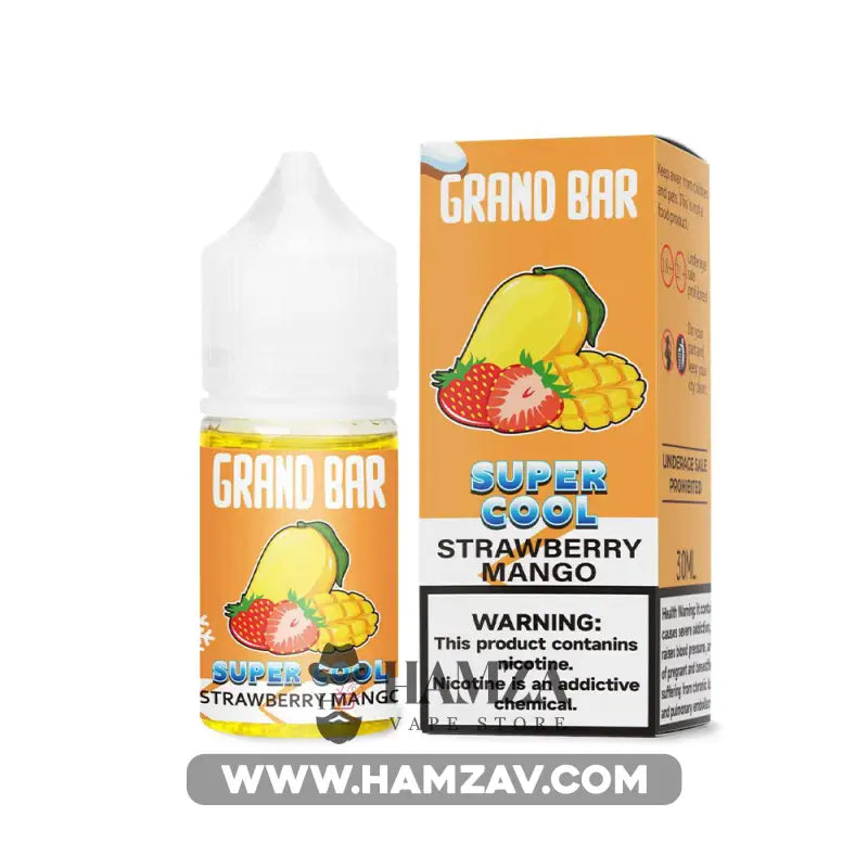Grand Bar Premium Liquid SaltNic Strawberry Mango - جراند بار بريميم سولت مانجو فراولة Premium Liquid