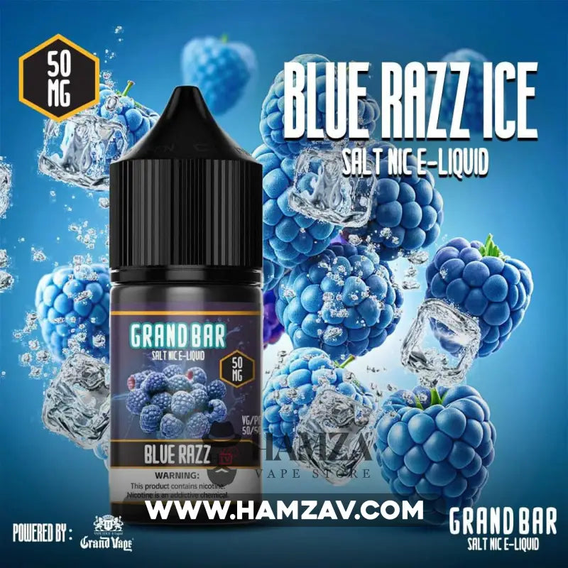 Grand Bar Saltnic Blue Razz Ice - جراند بار سولت توت ازرق ساقع Egyptian Liquid
