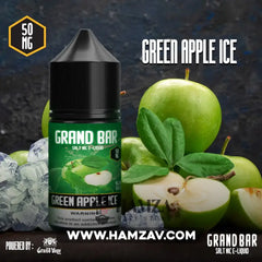 Grand Bar Saltnic Green Apple Ice - جراند بار سولت تفاح اخضر ساقع Egyptian Liquid