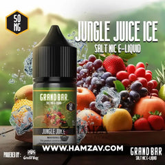 Grand Bar Saltnic Jungle Juice Ice - جراند بار سولت ميكس فواكه ساقع Egyptian Liquid