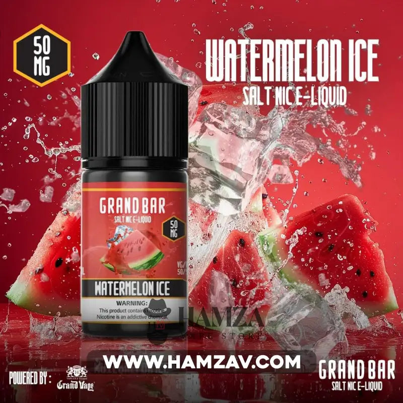 Grand Bar Saltnic Watermelon Ice - جراند بار سولت بطيخ ساقع Egyptian Liquid