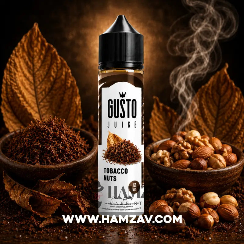 Gusto Eliquid Tobacco Nuts - جوستو ليكويد توباكو مكسرات - Egyptian Liquid