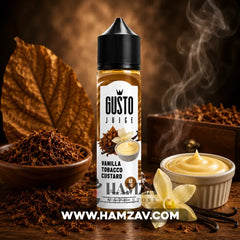 Gusto Eliquid Vanilla Custard Tobacco - جوستو ليكويد فانيليا كاسترد توباكو - Egyptian Liquid