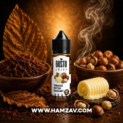 Gusto SaltNic Eliquid Tobacco Butter Hazelnut - جوستو ليكويد سولت نيكوتين توباكو زبدة بندق - Egyptian Liquid