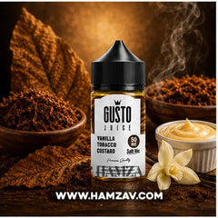 Gusto SaltNic Eliquid Vanilla Custard Tobacco - جوستو ليكويد سولت نيكوتين توباكو فانيليا كاسترد - Egyptian Liquid