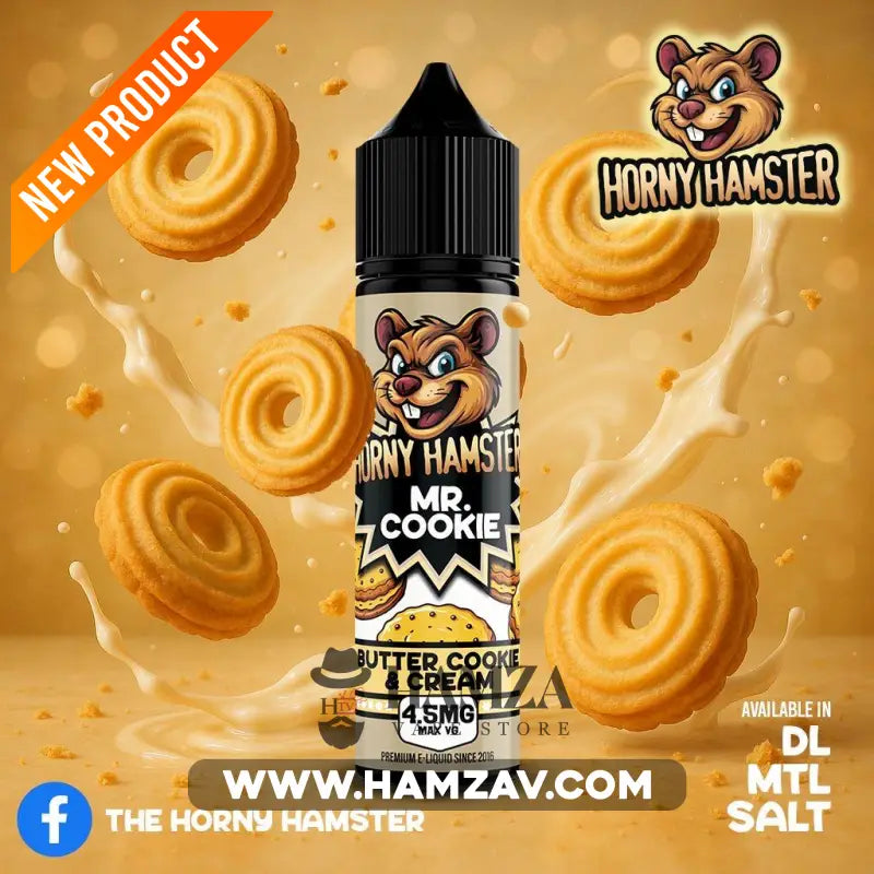 Horny Hamster E Juice Mr Cookie - هورني هامستر مستر كوكيز - Egyptian Liquid