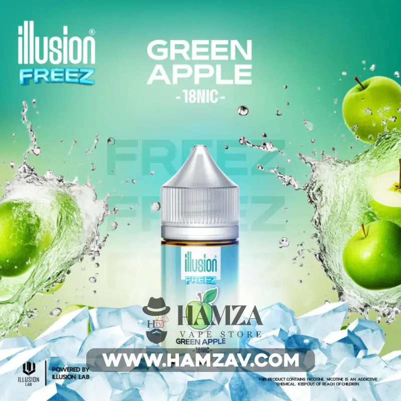 Illusion Freez Green Apple - ايلوجن فريز تفاح اخضر ساقع Egyptian Liquid