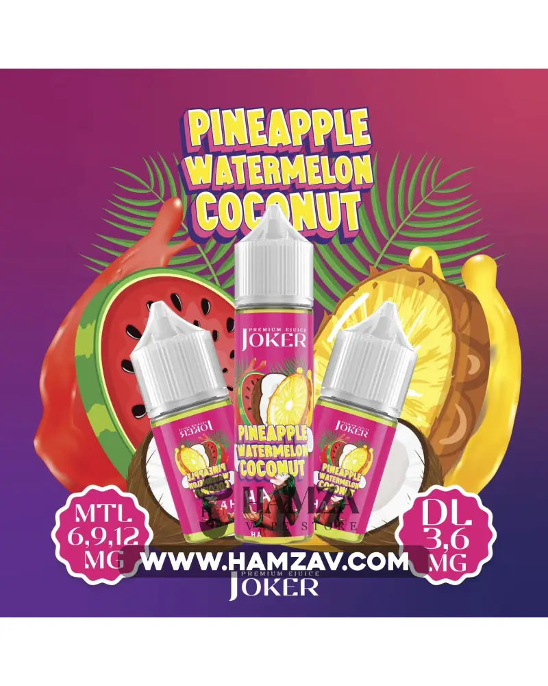 Joker E Liquid Pineapple Watermelon Coconut - Egyptian