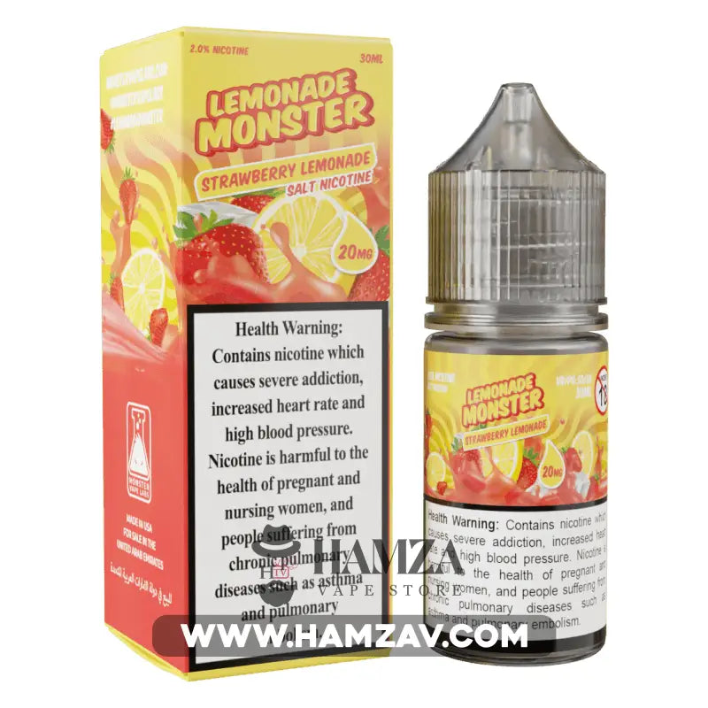 Lemonade Monster Saltnic Strawberry - Premium Liquid