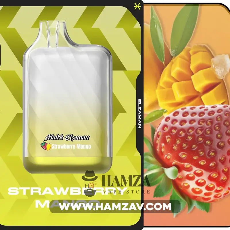 Malek El Zaman Disposable 10000 Puffs Strawberry Mango - ملك الزمان ديسبوزابل فراولة مانجو