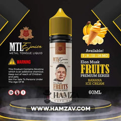 Metal Tongue E Liquid Mtl Banana Ice Cream - ميتال تانج ايس كريم موز Egyptian