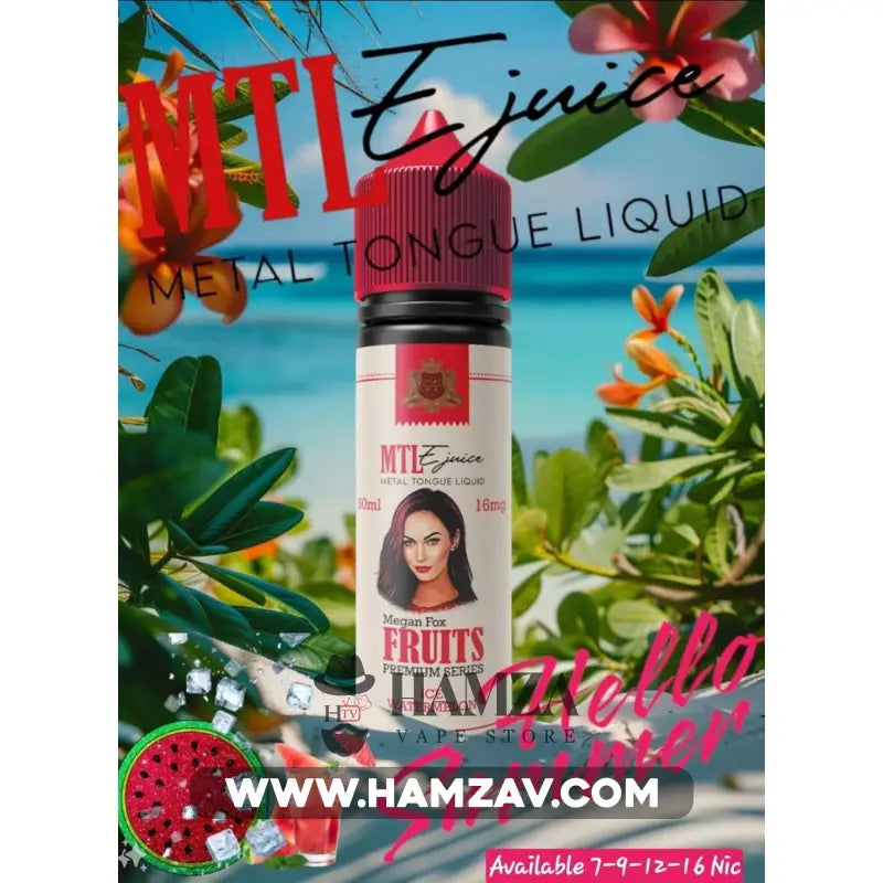 Metal Tongue E Liquid Mtl Ice Watermelon - ميتال تانج بطيخ ساقع Egyptian