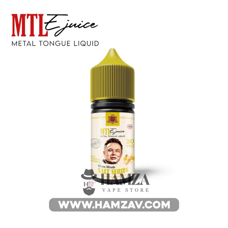 Metal Tongue E Liquid Mtl Saltnic Banana Ice Cream - ميتال تانج سولت ايس كريم موز Egyptian