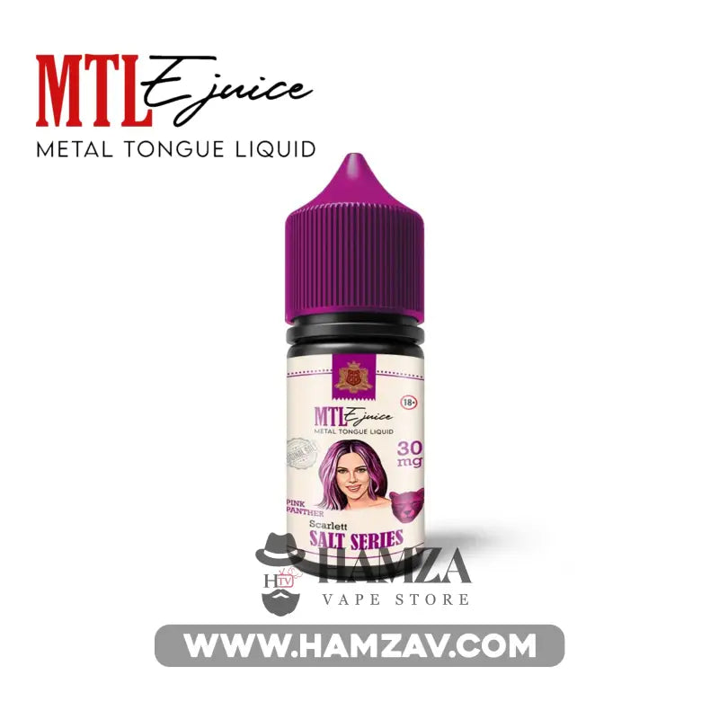 Metal Tongue E Liquid Mtl Saltnic Pink Panther Currant - ميتال تانج سولت بينك بانثر توت Egyptian