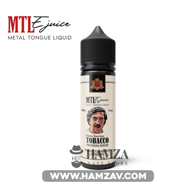 Metal Tongue E Liquid Mtl Tobacco Biscuits Caramel - ميتال تانج توباكو بسكويت كراميل Egyptian