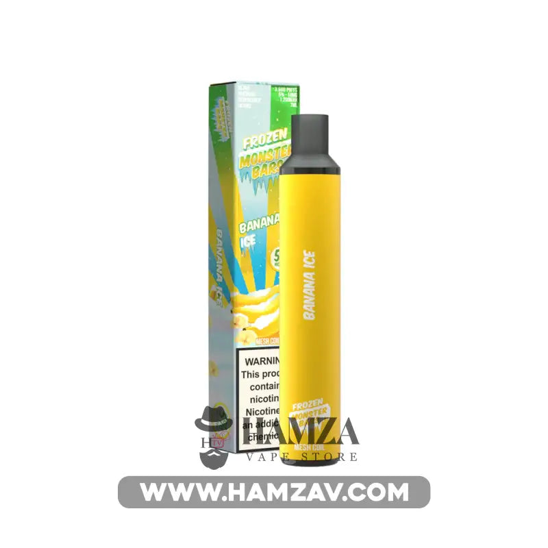 Monster Bars 3500 Puffs Disposable Banana Ice -