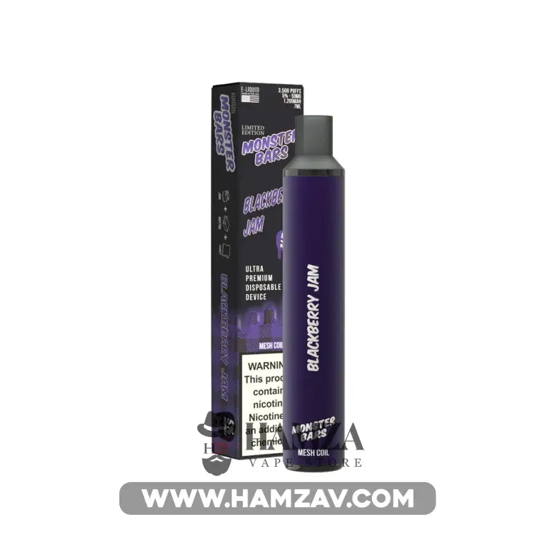Monster Bars 3500 Puffs Disposable Blackberry Jam -