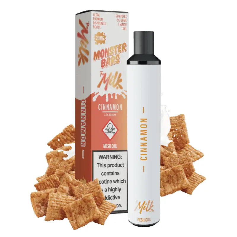 Monster Bars 3500 Puffs Disposable Milk Cinnamon -