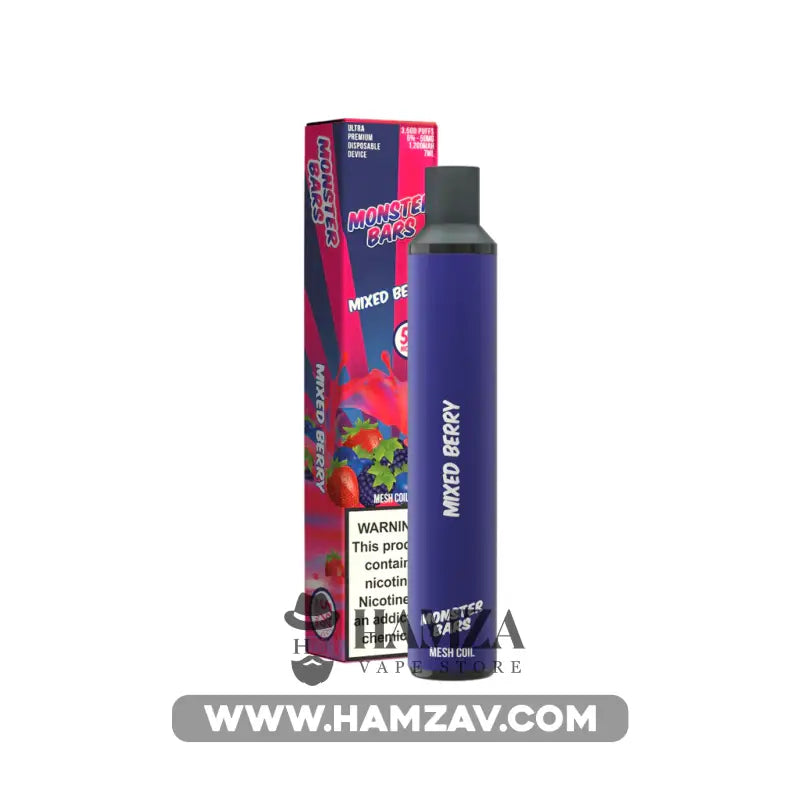 Monster Bars 3500 Puffs Disposable Mixed Berry -