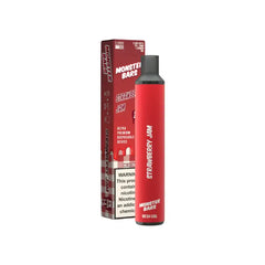 Monster Bars 3500 Puffs Disposable Strawberry Jam -