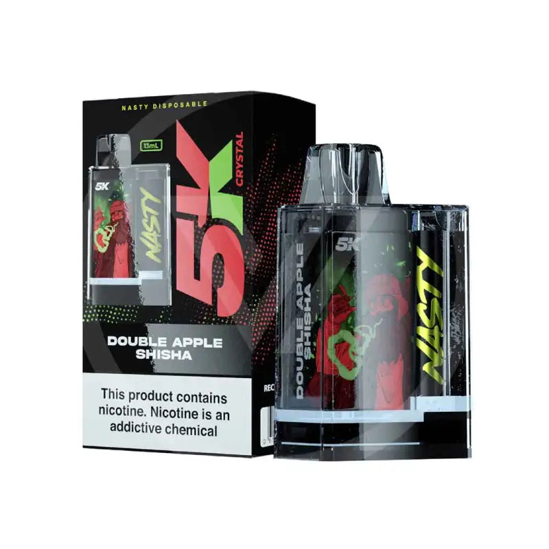 Nasty 5K 5000 Puffs Double Apple Shisha - Disposable