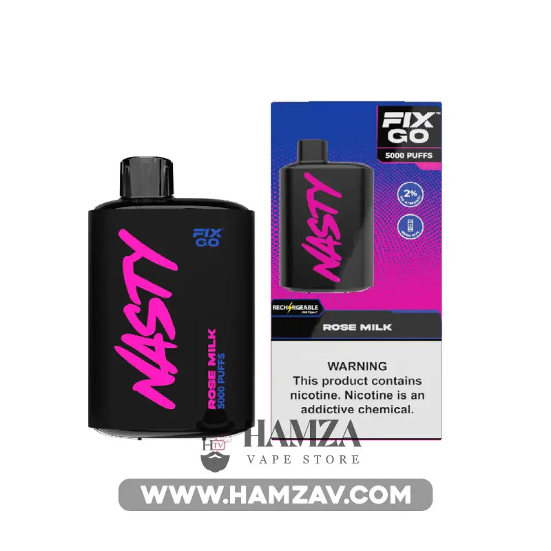 Nasty Fix Go 5000 Puffs Rose Milk - Disposable