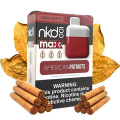 Nkd 100 Max 4500 Puffs American Patriots - Disposable