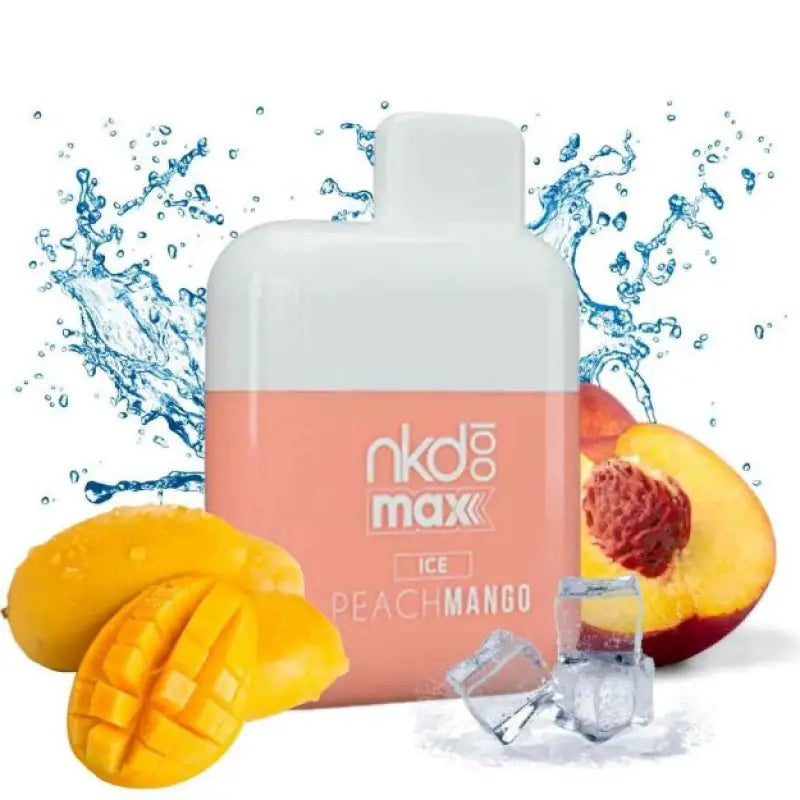 Nkd 100 Max 4500 Puffs Peach Mango Ice - Disposable
