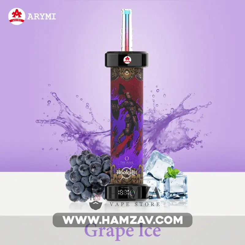 OLIT Hookalit Disposable 40k Puffs Grape Ice اوليت هوكاليت ٤٠ الف باف ديسبوزابل عنب ايس 40000 / 5mg (Freebase)