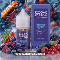 OXVA OX Passion Freeze SaltNic Berries burst - اوكسفا او اكس باشون فريز سولت ميكس توت بيرست - 30ML (50MG) - Premium