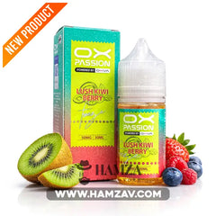OXVA OX Passion Freeze SaltNic Lush kiwi berry - اوكسفا او اكس باشون فريز سولت بطيخ كيوى توت - 30ML (50MG) - Premium