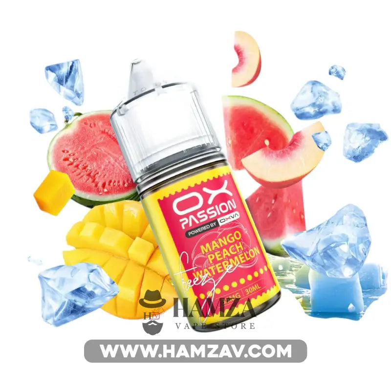 OXVA OX Passion SaltNic Mango peach watermelon - اوكسفا او اكس باشون سولت مانجو بطيخ خوخ 30ML (50MG) Premium Liquid