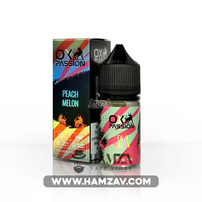 OXVA OX Passion SaltNic Peach melon - اوكسفا او اكس باشون سولت خوخ كنتالوب 30ML (50MG) Premium Liquid