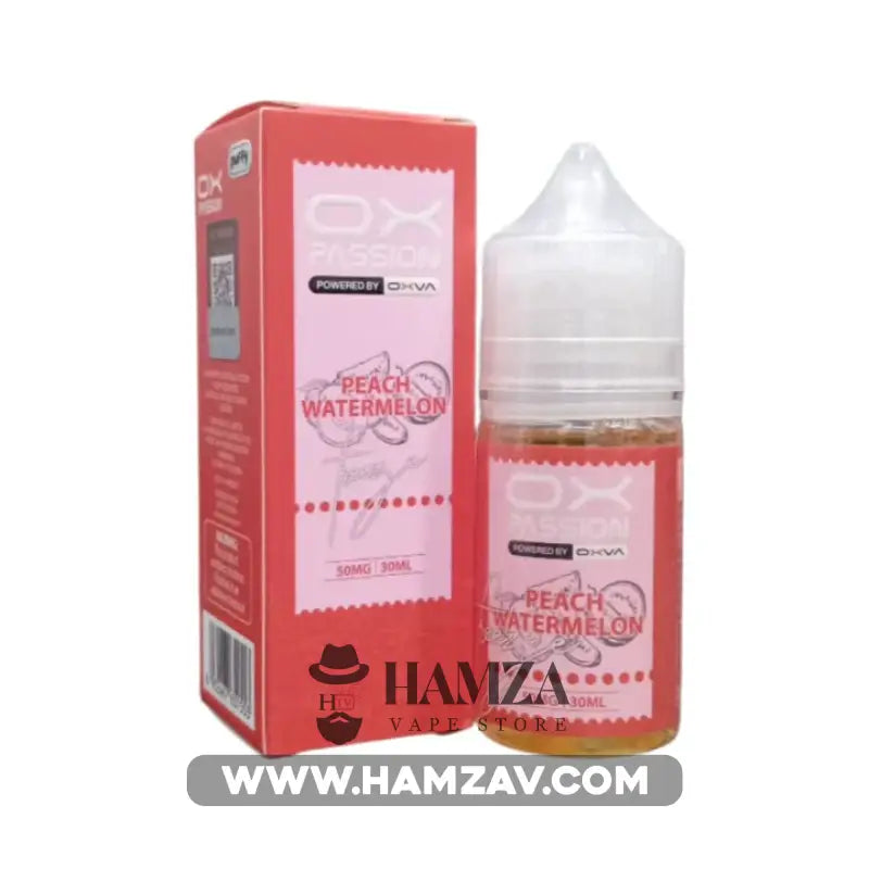 OXVA OX Passion SaltNic Peach watermelon - اوكسفا او اكس باشون سولت خوخ بطيخ 30ML (50MG) Premium Liquid