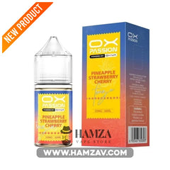 OXVA OX Passion Freeze SaltNic Pineapple strawberry cherry - اوكسفا او اكس باشون فريز سولت أناناس فراولة كريز - 30ML