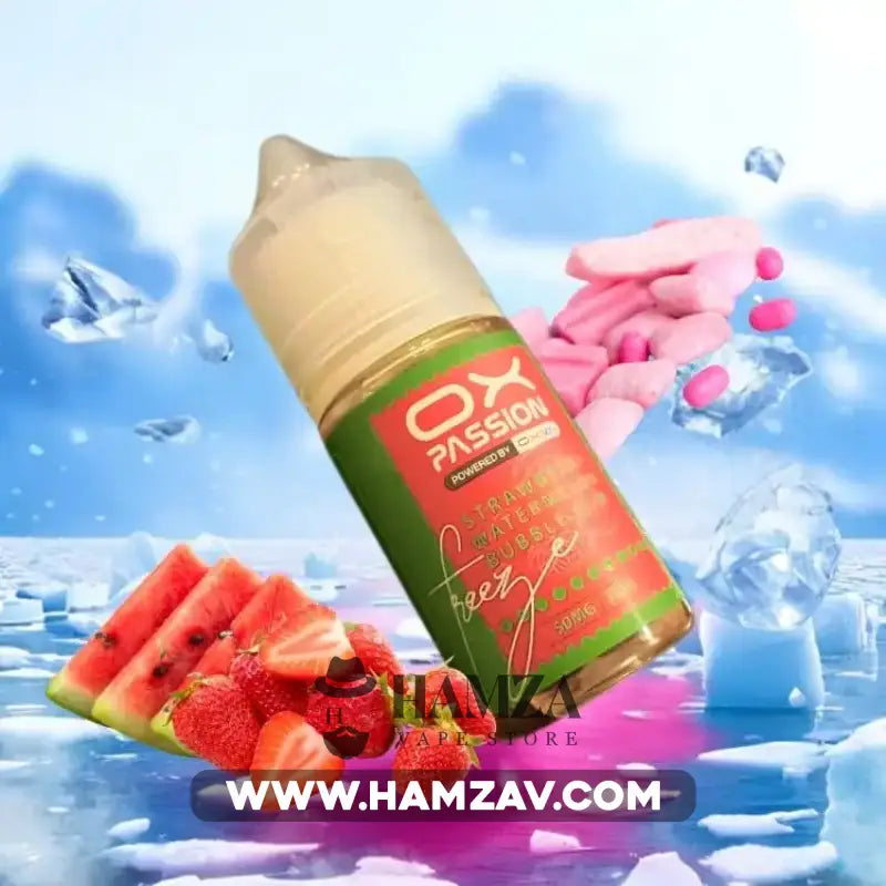 OXVA OX Passion Freeze SaltNic strawberry watermelon bubblegum - اوكسفا او اكس باشون فريز سولت فراولة بطيخ بابل جم