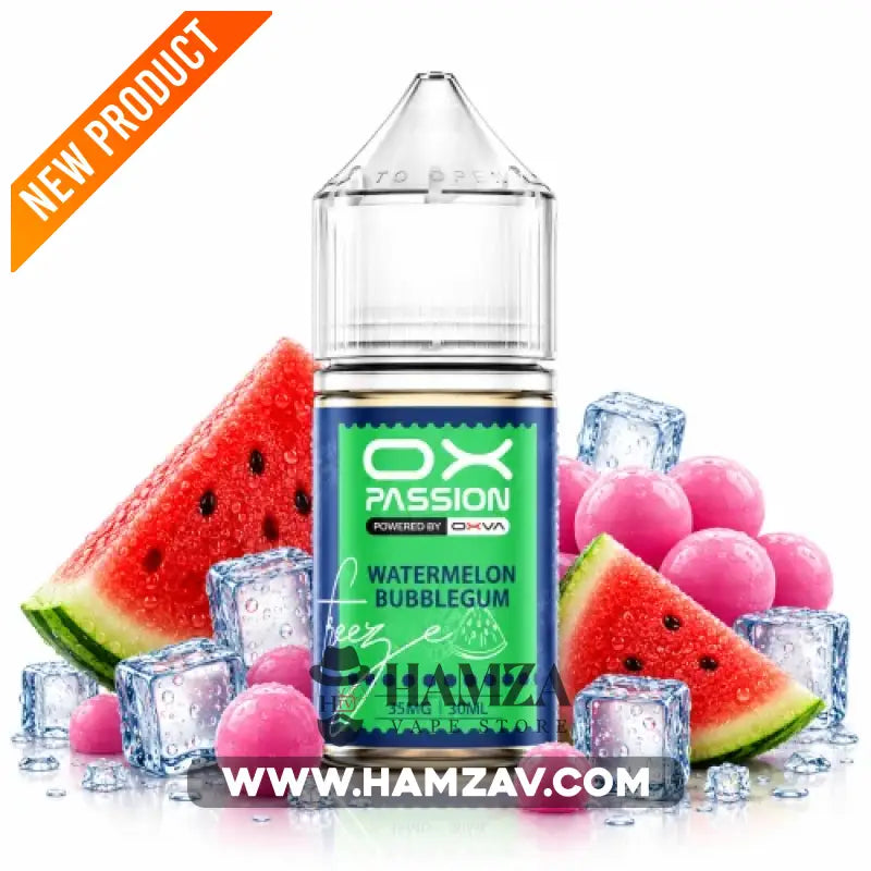 OXVA OX Passion Freeze SaltNic Watermelon mint bubblegum - اوكسفا او اكس باشون فريز سولت لبان بطيخ نعناع - 30ML (50MG)