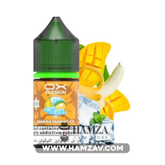 OXVA OX Passion SaltNic Banana Mango Ice Frozen - اوكسفا او اكس باشون سولت موز مانجو ساقع 30mg (30ml) Premium Liquid