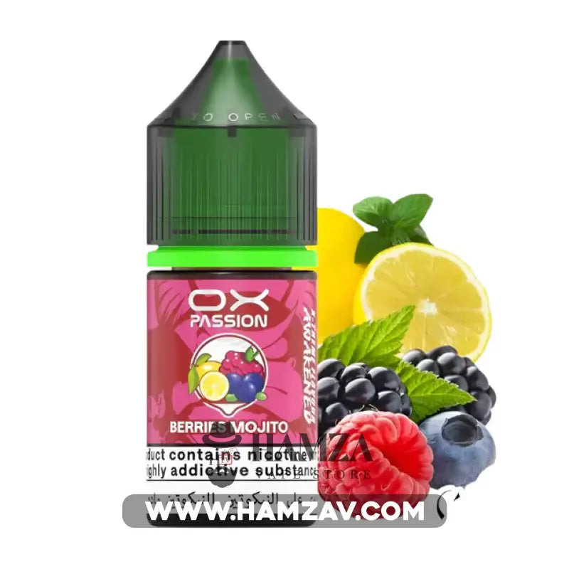 OXVA OX Passion SaltNic Berries Mojito - اوكسفا او اكس باشون سولت موهيتو توت 30mg (30ml) Premium Liquid